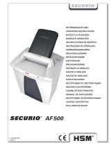 HSM Securio AF500 0.78 x 11mm Mode d'emploi