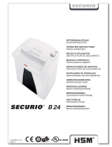 MyBinding HSM Securio B24C Level 4 Micro Cut Manuel utilisateur