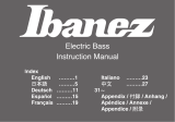 Ibanez Electric Basses 2016 Le manuel du propriétaire