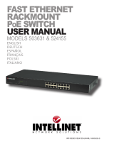 Intellinet 16-Port Fast Ethernet Rackmount PoE Switch Manuel utilisateur