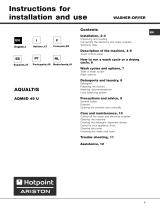 Hotpoint-Ariston aqm8d 49u eu a Le manuel du propriétaire