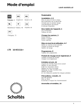 Scholtes LTE 14-H2111 A .R Le manuel du propriétaire