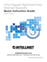 Intellinet 2-Port Gigabit High-Power PoE  Extender Repeater Quick Instruction Guide