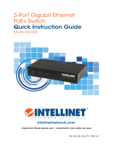 Intellinet 5-Port Gigabit Ethernet PoE  Switch Quick Instruction Guide