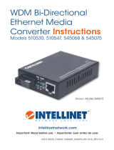 Intellinet Fast Ethernet WDM Bi-Directional Single Mode Media Converter Manuel utilisateur