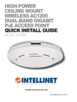 Intellinet High-Power Ceiling Mount Wireless AC1200 Dual-Band Gigabit PoE Access Point Guide d'installation