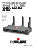Intellinet Network Solutions Wireless 802.11n Gigabit Router Manuel utilisateur