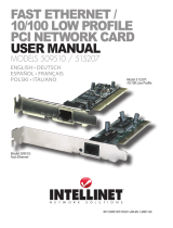 Intellinet PCI 10/100 LP Manuel utilisateur