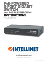 Intellinet PoE-Powered 5-Port Gigabit Switch with PoE Passthrough Mode d'emploi