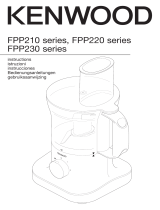 Kenwood FPP220 series Le manuel du propriétaire