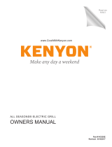 Kenyon Grills B70050 Manuel utilisateur