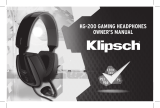 Klipsch KG-200 Audio Wired Gaming Headset Certified Factory Refurbished Manuel utilisateur