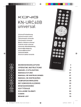 Konig Electronic KN-URC40B Le manuel du propriétaire