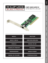 Konig Electronic PCI 10/100 Mbps Manuel utilisateur
