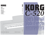 Korg C-520 Manuel utilisateur
