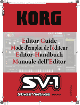 Korg SV1 Le manuel du propriétaire