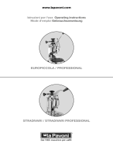 la Pavoni EUROPICCOLA ERG LEVIER Manuel utilisateur