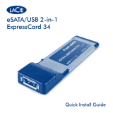 LaCie eSATA/USB Card Guide d'installation