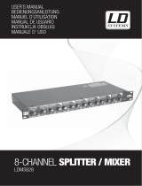 LD Systems MS 828 Rackmount 8-Channel Splitter/Mixer Manuel utilisateur