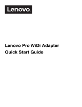 Lenovo Pro WiDi Adapter Guide de démarrage rapide