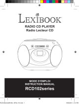 Lexibook RCD102 Série Manuel utilisateur