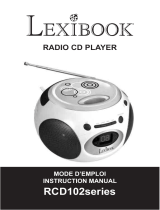 Lexibook RCD102BB Manuel utilisateur