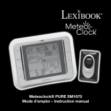 Lexibook METEOCLOCK PURE SM1670 Manuel utilisateur