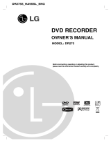 LG DR-275 Manuel utilisateur