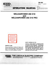 Lincoln Electric Weldanpower 250 Mode d'emploi