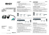 Lindy 100m CAT5e/6 PS/2 Keyboard & Mouse Extender Manuel utilisateur