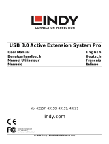 Lindy USB 3.0 Active Extension Pro Hub Manuel utilisateur