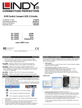 Lindy 2 Port DisplayPort, USB 2.0 & Audio KVM Switch Compact Manuel utilisateur