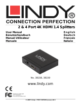 Lindy 2 Port HDMI 10.2G Splitter Manuel utilisateur