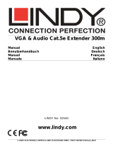 Lindy 300m Cat.5e VGA & Audio Extender Manuel utilisateur