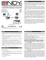 Lindy 300m CAT5 KVM Extender Combo, USB & VGA Manuel utilisateur