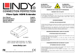 Lindy 700m/3000m Fibre Optic HDMI 2.0 10.2G Extender Manuel utilisateur