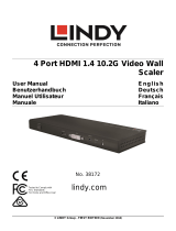 Lindy 4 Port HDMI 1.4 10.2G Video Wall Scaler Manuel utilisateur