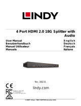 Lindy 4 Port HDMI 18G Splitter Manuel utilisateur