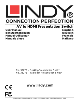 Lindy 4 Port Multi AV to HDMI Presentation Switch Manuel utilisateur