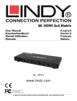 Lindy 4x4 HDMI 10.2G Matrix Switch Manuel utilisateur