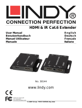 Lindy 50m Cat.6 HDMI & IR Extender Manuel utilisateur