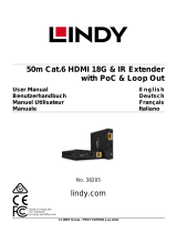 Lindy 50m Cat.6 HDMI 18G & IR Extender Manuel utilisateur