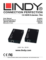 Lindy 70m Cat.6 HDMI & IR HDBaseT Extender Manuel utilisateur
