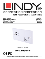 Lindy 70m C6 HDMI Faceplate Receiver Manuel utilisateur