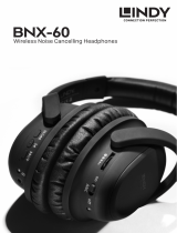 Lindy BNX-60 - Bluetooth Wireless Active Noise Cancelling Headphones Manuel utilisateur