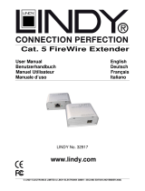 Lindy CAT5 FireWire Extender (Up to 75m) Manuel utilisateur