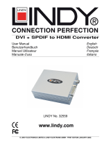 Lindy DVI + SPDIF to HDMI Converter 32559 Manuel utilisateur