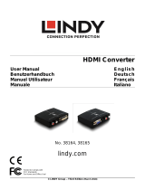 Lindy VGA & Audio to HDMI Converter Manuel utilisateur