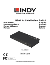 Lindy HDMI 4 Port Multi-View Switch Manuel utilisateur