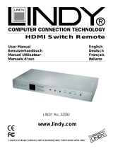 Lindy HDMI SWITCH REMOTE 32592 Manuel utilisateur